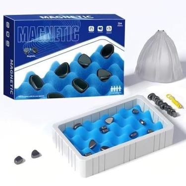 Imagem de Conjunto de jogo de xadrez magnético, jogo de batalha intelectual, jogo de estratégia para crianças e adultos, jogo divertido para reunir a família para crianças maiores de 8 anos