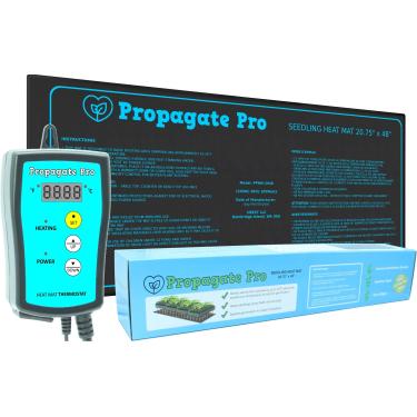 Imagem de Propagate Pro Tapete de aquecimento de mudas | Serve para (1) bandeja padrão 1020 | Almofada térmica de crescimento de germinação para sementes e plantas iniciantes, aquecedor de solo para jardinagem