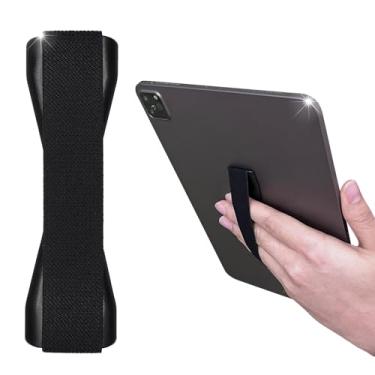 Imagem de AICQREI Alça de suporte de mão para tablets, telefones grandes, iPad, Kindle, etc. - Preto