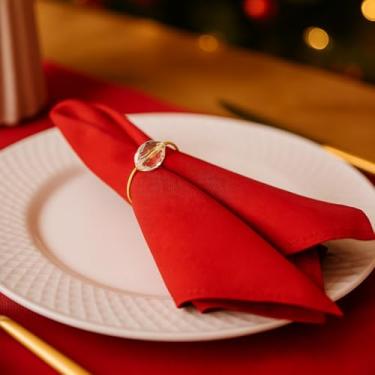 Imagem de Kit Guardanapos de Tecido Vermelho 35x35cm – Perfeito para Mesa Posta, Festas e Eventos 4 peças