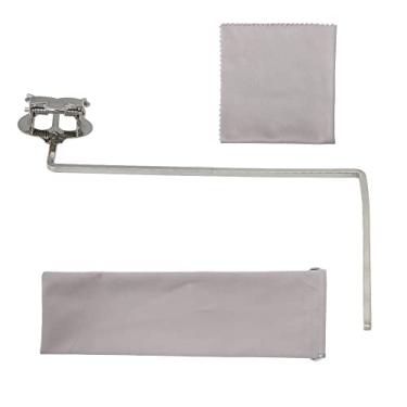 Imagem de Bstinay Suporte de clipe de folha de música prata de 4 mm de diâmetro de soquete, suporte de fixação, instrumento musical de lira para peças e acessórios de tuba