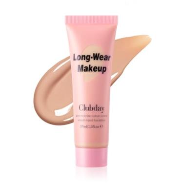 Imagem de Clubday Base líquida cobertura total longa duração Buildable Weighless Foundation Cream Active Wear Color Stay Makeup-09