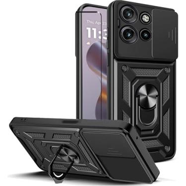 Imagem de Capa Para Motorola Moto Edge 50 5G (Tela 6.7) Dupla Camada Anti Impacto Com Proteção Para Câmera (Preto)