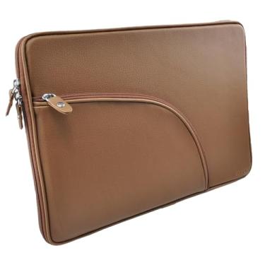 Imagem de Bolsa Pasta Porta Notebook Sintético Vayly com Alça de Mão e Proteção Interna Acolchoada. (Caramelo)