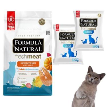 Imagem de Kit Com 2 Ração Super Premium Fórmula Natural Fresh Meat Para Gatos Ad