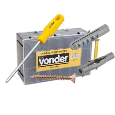 Imagem de Kit Parafuso Chipboard Maleta Dupla 1000 Peças + Philips