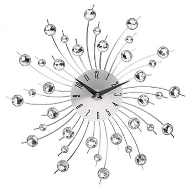 Imagem de Relógio de Parede Decorativo retrô Vintage para Quarto, Cozinha e Escritório, Relógio Silencioso Sem Tique-taque para Decoração de Casa, Aço Inoxidável + Plástico, 13,0 pol.