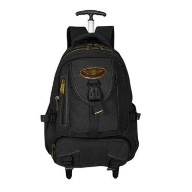 Imagem de Mochila Feminina Com Rodinha Lona Executiva Viagem 28l Reforçada - KVN