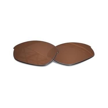 Imagem de SmartVLT Lentes de reposição masculinas marrom âmbar para óculos de sol Oakley Half Jacket 2.0 XL OO9154