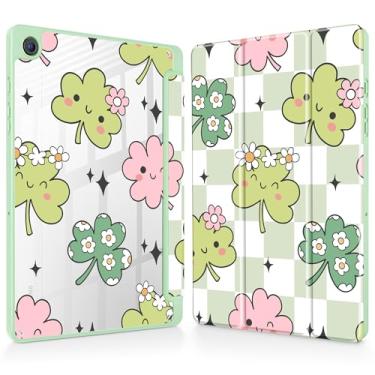 Imagem de Mektron Capa para Samsung Galaxy Tab A9+/A9 Plus 11 polegadas modelo 2024 (SM-X210/X216/X218) com suporte para caneta S, capa fina transparente + suporte de três dobras + despertar/hibernar