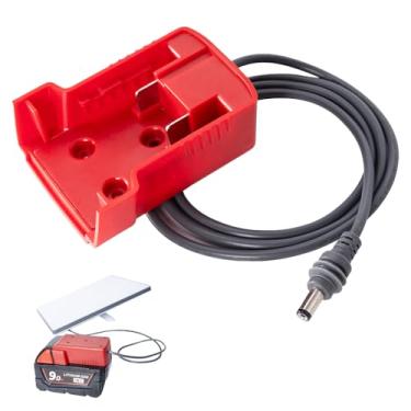 Imagem de Mini adaptador de bateria Starlink para baterias Mil.Waukee, cabo carregador de 9 m compatível com bateria Mil.Waukee 18V direto para Starlink Mini cabo de alimentação CC (EL9-MIL)