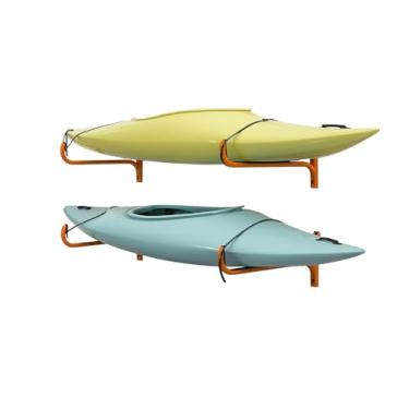 Imagem de RAD Sportz Suporte de cabide de canoa e suporte de prancha de stand-up paddle amarelo comporta até 50 kg