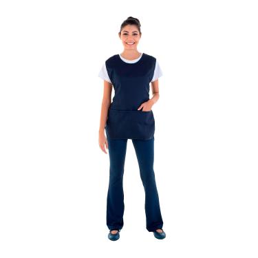 Imagem de Conjunto de Calça Bailarina, Camiseta e Bata para Copeira, Arrumadeira