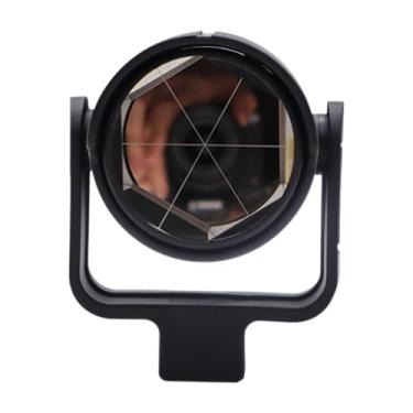 Imagem de KiBcsLic Refletor de topografia Refletor único para Gpr1 GPH1 Dispositivo de precisão profissional de estação total redondo Prisma para construção, Revestido de Prata