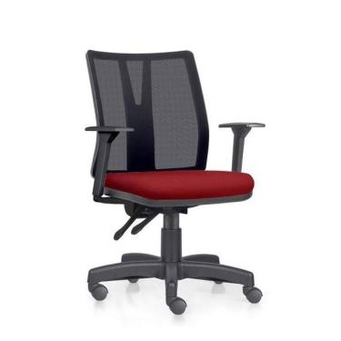 Imagem de Cadeira Addit Ergonômica 4124 Nr17 Da Abnt Regulagem Braço