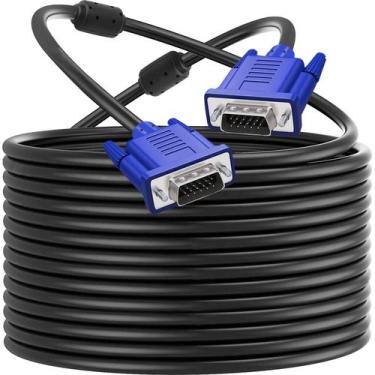 Imagem de Cabo VGA PASOW HD15 macho a macho para computador de TV 15m