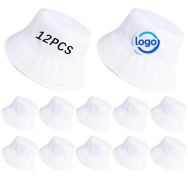 Imagem de Chapéu de balde DASSNANE White Sublimation Blank 12 unidades