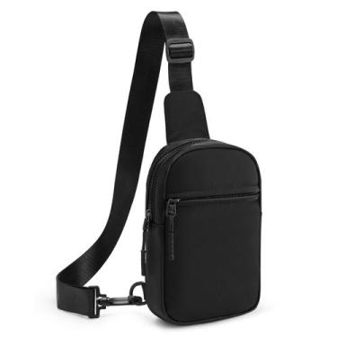 Imagem de Bolsa tipo estilingue CHOLISS pequena para mulheres e homens preta