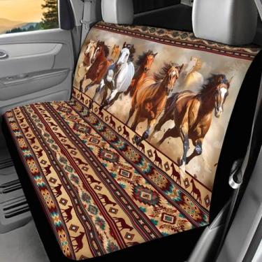 Imagem de Capa de banco traseiro de carro WELLFLYHOM Southwest Aztec Print