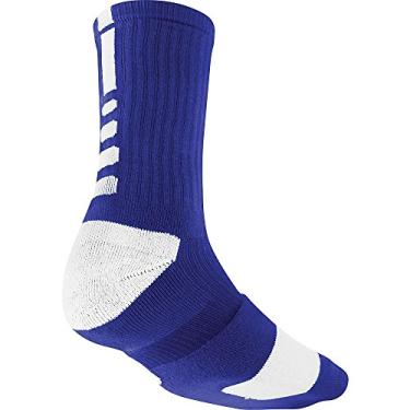 Imagem de Meias Nike Dri-Fit Elite Basketball Crew azul-orquídea azul/branco tamanho médio