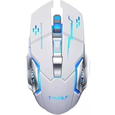 Imagem de Mouse Gamer Q13 Inland Sounds Sem Fio Recarregável 2400 DPI USB Luz LED RGB Silencioso