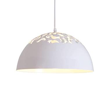 Imagem de CHENKUI Iron Art & Abajur vazado, luminária decorativa de teto vintage, luminárias suspensas de teto para bar de restaurante, luminárias industriais, compatíveis com LED, lâmpada incandescente, CFL