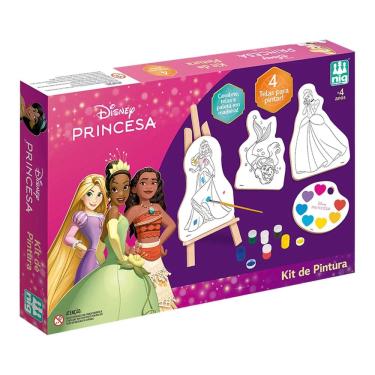 Imagem de Kit De Pintura Infantil Com Cavalete Princesas Disney - Nig 4100