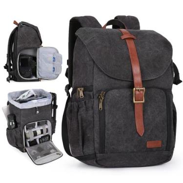 Imagem de Mochila para câmera BAGSMART à prova d'água com compartimento para lap