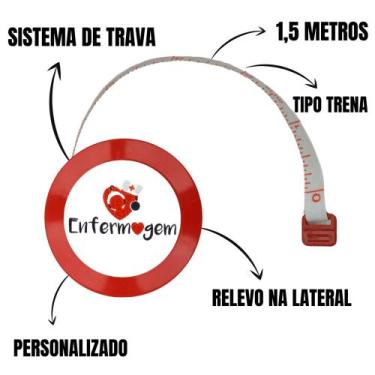 Imagem de Kit Avaliacao Fisica Medir Gordura Corporal Fita Metrica Imc Adipometr