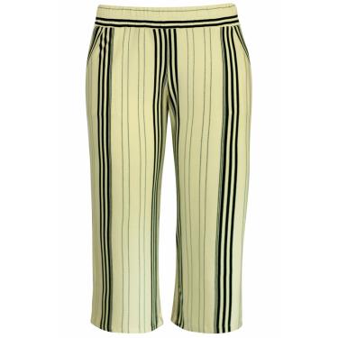 Imagem de Calça Pau a Pique Pantacourt Listrada Off White