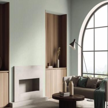 Imagem de Papel de Parede Sheilas Listrado Verde 34419