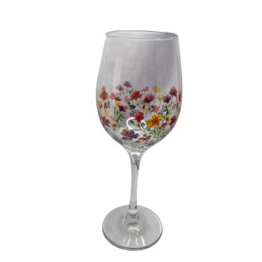 Imagem de Taça de Vidro Grande 490ml Vinho Água Floral