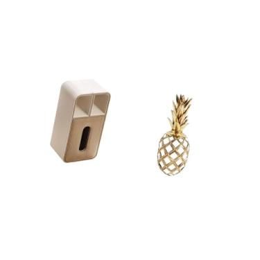 Imagem de Fenteer Suporte Retangular Multiuso para Dispensador de Lenços de Papel E Ornamento Decorativo de Resina para Escritório, Quarto, Sala de Estar, Armário, Lare
