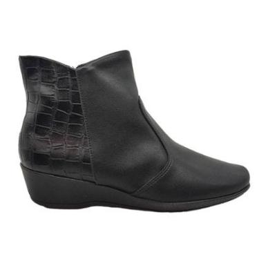 Imagem de Bota Feminina Cano Curto Salto Anabela Do 33 ao 42 Piccadilly 143201-Feminino