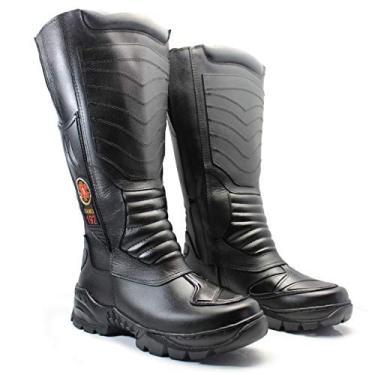 Imagem de Bota Longa Coturno Unisex Samu 100% Couro - Armata (35)