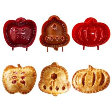 Imagem de Fogun 3 moldes de torta de mão, mini moldes de torta de bolso, prensa de massa, uma prensa, ferramenta de molde de pastelaria para festivais de panificação, festas