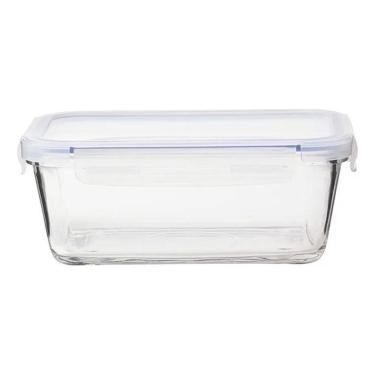 Imagem de 2X Pote De Vidro Hermético Frezzer Forno 1,5 Litro Marmita