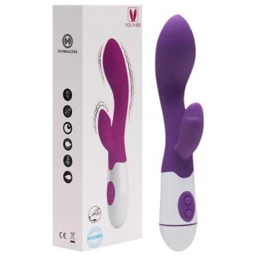 Imagem de Vibrador Female Recarregável Ponto G 30 Vibrações - Vipmix, Roxo