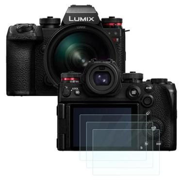 Imagem de Futanwei Película protetora de tela Panasonic LUMIX S1RII [pacote com 3] película de vidro temperado HD [antiimpressões digitais] [antiarranhões] [sem bolhas] [compatível com capas] compatível com