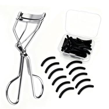 Imagem de 30 refis de modelador de cílios pretos, almofadas de substituição universais para Tweezerman & Shiseido, almofadas de borracha de silicone macio para uso doméstico em salão de beleza