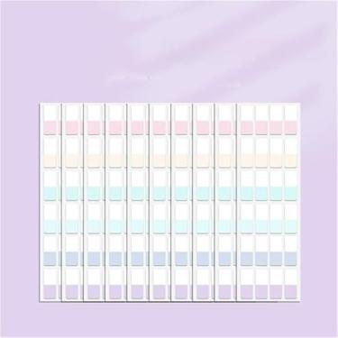 Imagem de 10 folhas, 60/120/240 peças, adesivos multicoloridos, graváveis, reposicionáveis, indicadores para páginas, marcadores de livros, notas de leitura (cor clara)