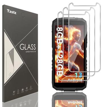Imagem de Tzstz Protetor de tela de vidro temperado com 3 peças para DOOGEE S41 Plus/DOOGEE S41 Max/DOOGEE S41T/DOOGEE S41 Pro 9H Dureza Anti-riscos HD