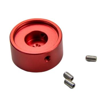 Imagem de TTETTZ Tampa de Botão para Pedal de Guitarra, Fácil de Instalar, em Liga de Alumínio, para Pedais de Efeito de Guitarra, Vermelho
