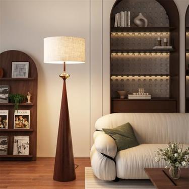 Imagem de Luminária de chão contemporânea de luxo, com design moderno e artístico, ideal para sala de estar, quarto, escritório, casa de campo, hotel ou residências. Possui LED, design retrô e criativ