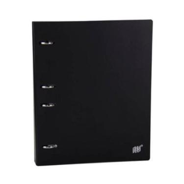 Imagem de Caderno Argolado Preto Fichário Yes B5 Colegial Tons Pasteis c/ 96 Fol