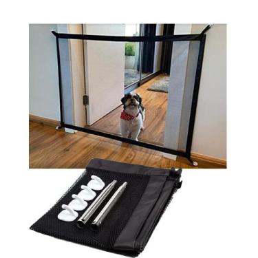 Imagem de Tela Grade De Porta Cachorro Pet Caes Cao Bebe Gato Crianças Parede - 