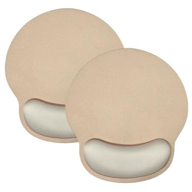 Imagem de Mouse pad com descanso de pulso, mouse pad ergonômico usado para reduzir o suporte de mão, para escritório, casa e viagens (pacote com 2).