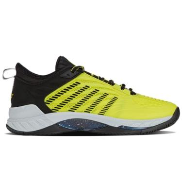 Imagem de K-Swiss Hypercourt Supreme 2 Tênis masculino, Tênis amarelo/preto/micro chip, 8.5