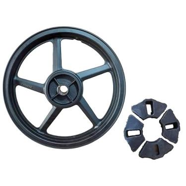 Imagem de roda traseira liga leve modelo 5 palitos para Yamaha Fazer 150