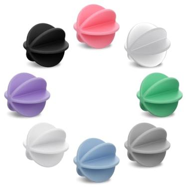 Imagem de Guduling 8 bolas coqueteleiras para shakes de proteína, coqueteleira de liquidificador, 8 bolas coloridas de plástico para coqueteleira, bolas de reposição para shakers, fácil de limpar, batedor forte